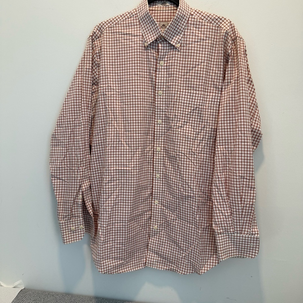 Peter Millar Plaid Cotton Shiro size M